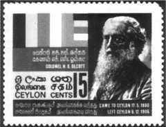 postage stamp issuedin 1967 to commemorate Olcott