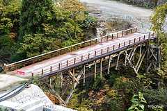 木造の橋 - 土畑鉱山遺構