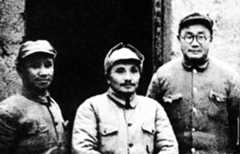 邓小平和粟裕、刘伯承在一起