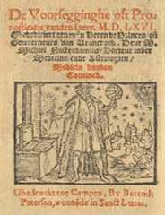 Almanach Ende Pronosticatie vanden Iare 1566