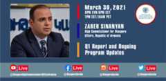 Live with RA High Commissioner for Diaspora Affairs Zareh Sinanyan