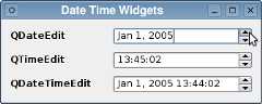 Date Time Widgets