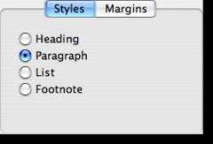 Screenshot of a Macintosh style tab widget