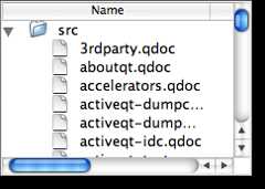 Screenshot of a Macintosh style tree view
