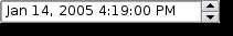 Screenshot of a Plastique style date time editing widget