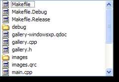 Screenshot of a Windows XP style list widget