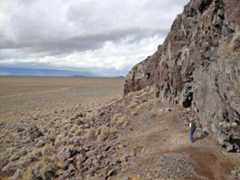 Paisley line of cliffs