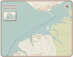 map of the Katchemak Bay Marine Route