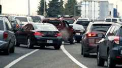Heavy Traffic Merging onto Highway