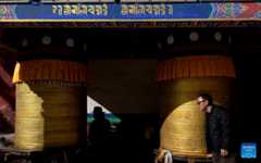 In pics: Cultural relic Jiana mani stone mound in Yushu, China's Qinghai