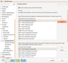 JSP Editor - Content Assist