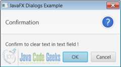 Figure 4: Confirmation Alert Dialog