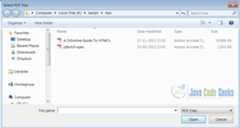 Figure 2 : Multiple File Chooser Dialog