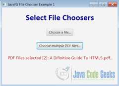 Figure 1 : Select File Choosers Example