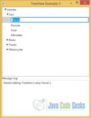 Renaming the selected Item