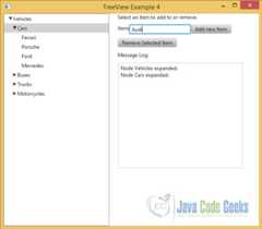 Adding new Item Audi to the tree