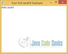 Yout First JavaFX Example