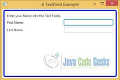 A JavaFX TextField Example