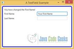 A JavaFX TextField Example