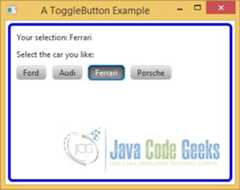A JavaFX ToggleButton Example