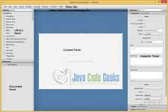 The GUI of the JavaFX Scene Builder