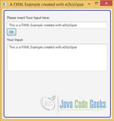 JavaFX Applications - A JavaFX FXML Example created with the e(fx)clipse IDE