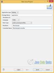 JavaFX Applications - The Details of the new JavaFX Project