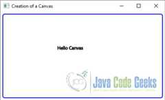 A simple JavaFX Canvas Example
