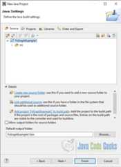 The Java Settings Dialog