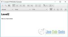 A simple JavaFX HTML Editor Example