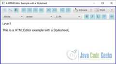 A JavaFX HTML Editor Example with a StyleSheet