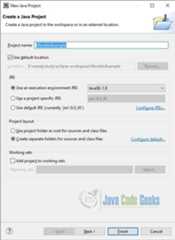 Figure 1. Create Java Project