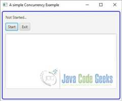 A simple JavaFX Concurrency Example