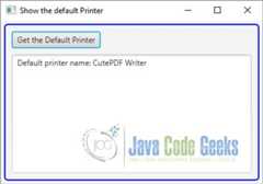 Get the Default Printer with the JavaFX Print API