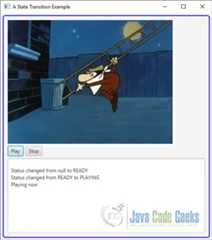 An JavaFX Media Example with State Transitions