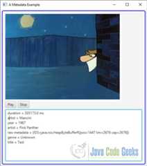 An JavaFX Media Example with Metadata