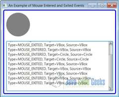 A JavaFX Mouse Entered and Exited Events Example
