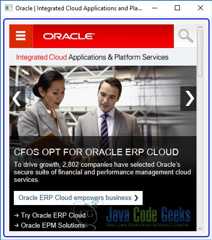 A simple JavaFX WebView Example