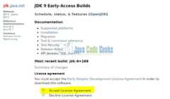 Downloading JDK and accepting license agreement