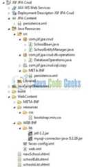 Fig. 1: JSF JPA Crud Application Project Structure