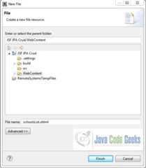 Fig. 13: schoolsList.xhtml