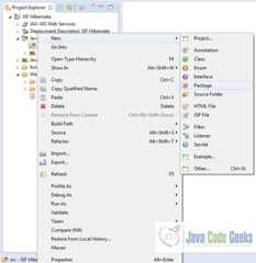 Fig. 14: Java Package Creation