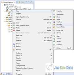Fig. 16: Java Package Creation