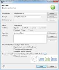 Fig. 20: Java Class (HibernateUtil.java)