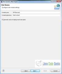 Fig. 5: Web Module Window