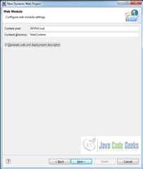 Fig. 5: Web Module Window