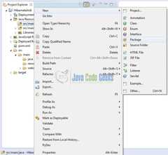 Fig. 8: Java Package Creation