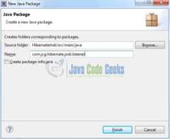 Fig. 10: Java Package Name (com.jcg.hibernate.jndi.listener)