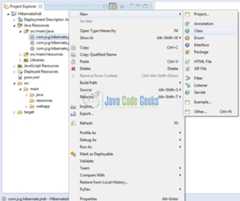 Fig. 12: Java Class Creation