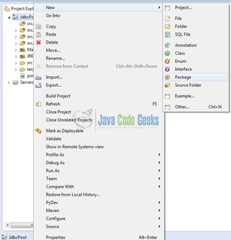 Fig. 6: Java Package Creation
